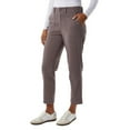thumbnail image 2 of 32 Degrees Cool Women's Stretch Twill Ankle Length Cropped Pant; Purple, M, 2 of 5