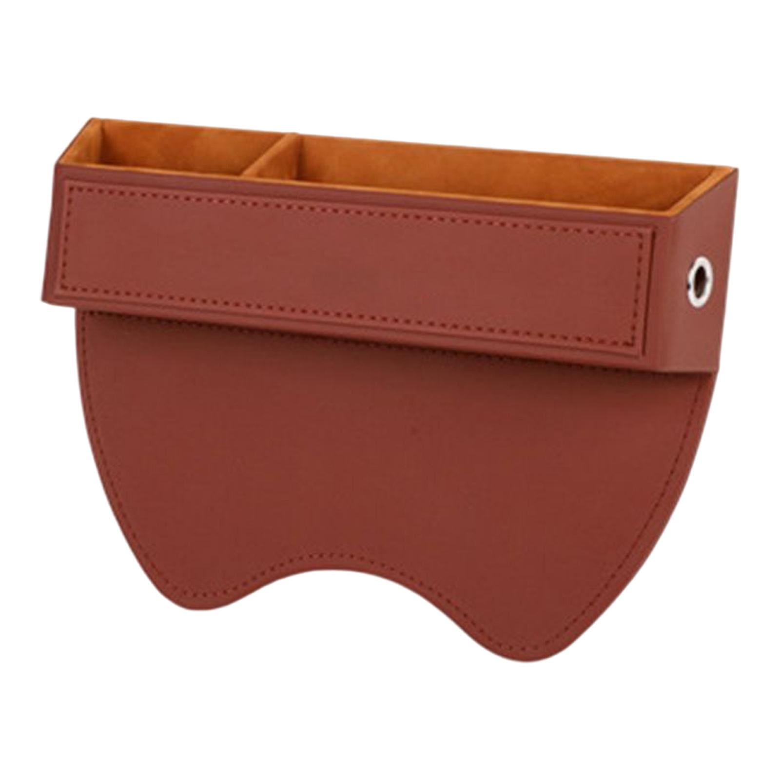 Nishiyuenyi Vehicle Seat Organizer Reserved Charging Hole Interior Accessories Brown Driver Brown Driver Side