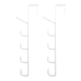 thumbnail image 2 of Miangastore 2Pcs Over The Door Hook Door Back Hook Punch Free Plastic Rack Clothes Hook, 2 of 8