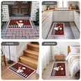 thumbnail image 6 of Fat Chef Door Mat&nbsp;Indoor Outdoor Entrance,Non Slip Small Rug for Kitchen Bathroom Entryway Rug,Red Gourmet Kitchen Red Black Buffalo Plaid Washable Doormat Floor Mat 16x24 Inch, 6 of 8
