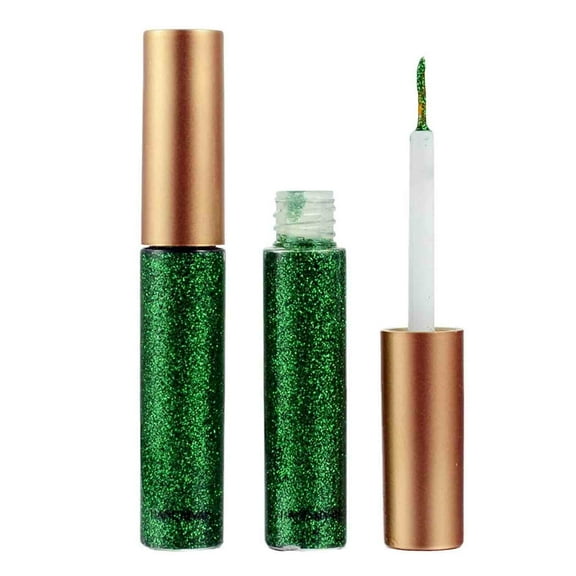 Dengmore Liquid eyeliner set Glitter Liquid Eyeliner Waterproof Shimmer Green Colorful Eyeliners Eyeshadow Makeup 1PCS #07