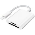 thumbnail image 1 of Sd Card Reader for iPhone iPad Camera,Dual Card Slot Memory Card Reader Supports SD and TF Card Trail Camera Viewer Sd Card Adapter Portable Micro Sd Card Reader No Application Required Plug and Pla, 1 of 7