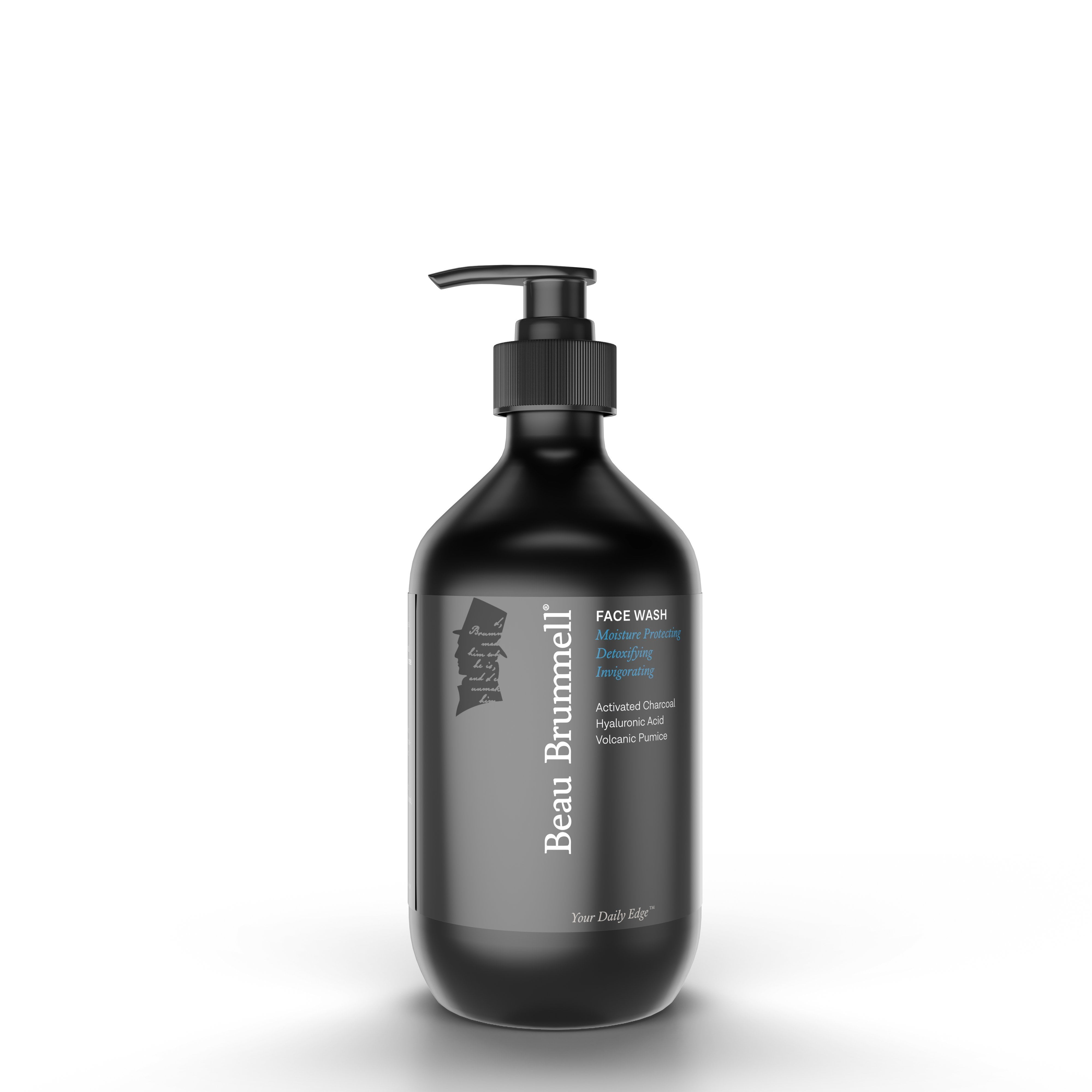 black charcoal face wash