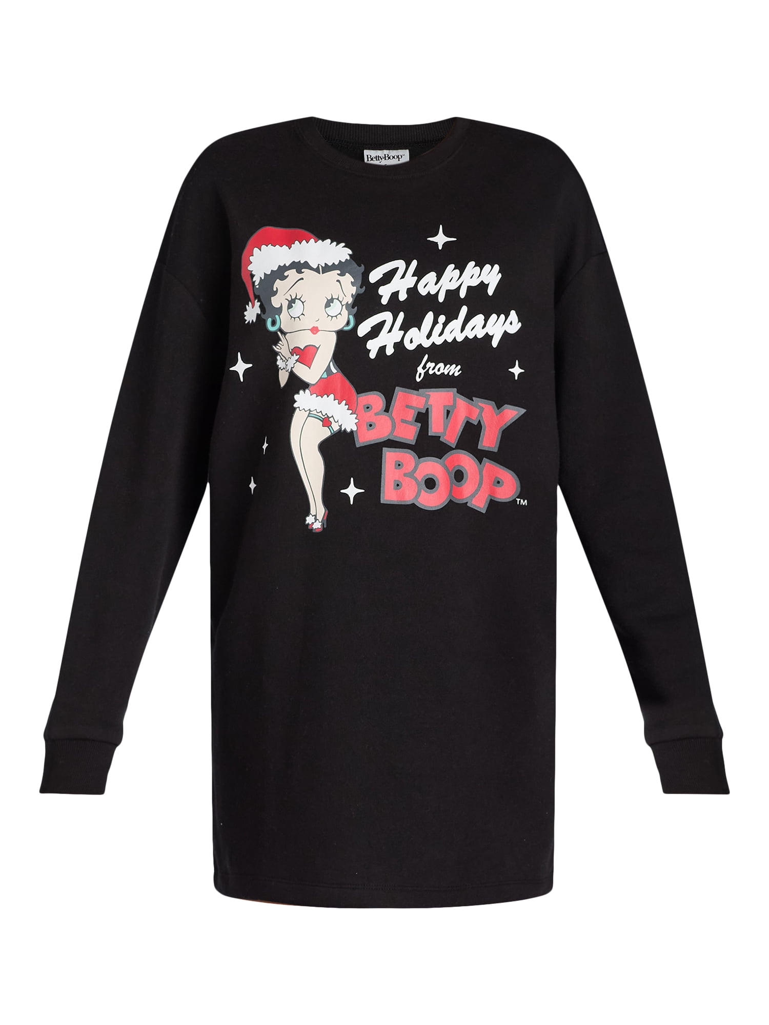 Grayson Social Betty Boop Junior's Sleep Dress and Cozy Headband 2-piece Set, Sizes S-3X