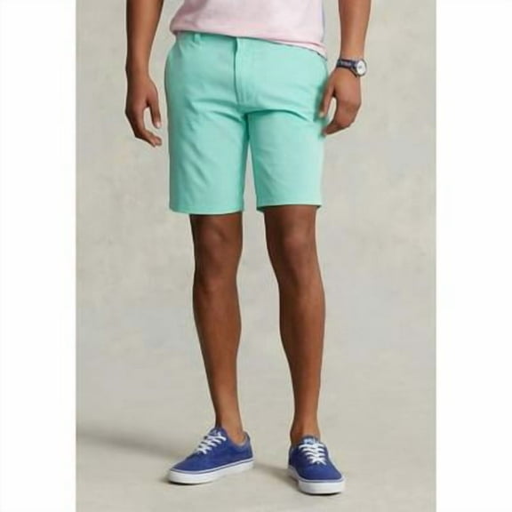 $98 Polo Ralph Lauren Mens Hybrid Chino Swim 9 Shorts, Seafoam Green, 38