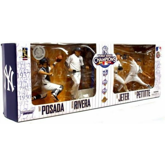McFarlane MLB Sports Picks Exclusive New York Yankees 2009 World Series Champions Action Figure 4-Pack