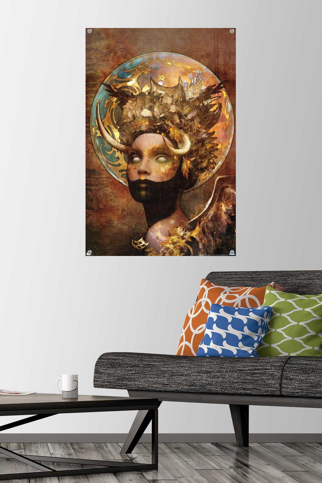 Jena DellaGrottaglia: Cosmic Zodiac - Taurus Wall Poster with Pushpins, 22.375" x 34"
