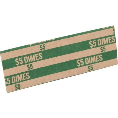 Sparco, SPRTCW10, Flat Coin Wrappers, 1000 / Box, Green