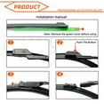 thumbnail image 6 of Car Wiper for Peugeot 2008 2013-2018 Front Rear Windshield Windscreen Wiper Blade Rubber Accessories 26" + 16" 11" 2013 2014 2015 2016 2017 2018, 6 of 7