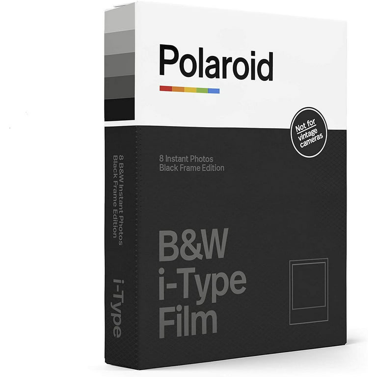 Polaroid B&W Film for I-Type, Black Frame Edition 6033 8 Photos