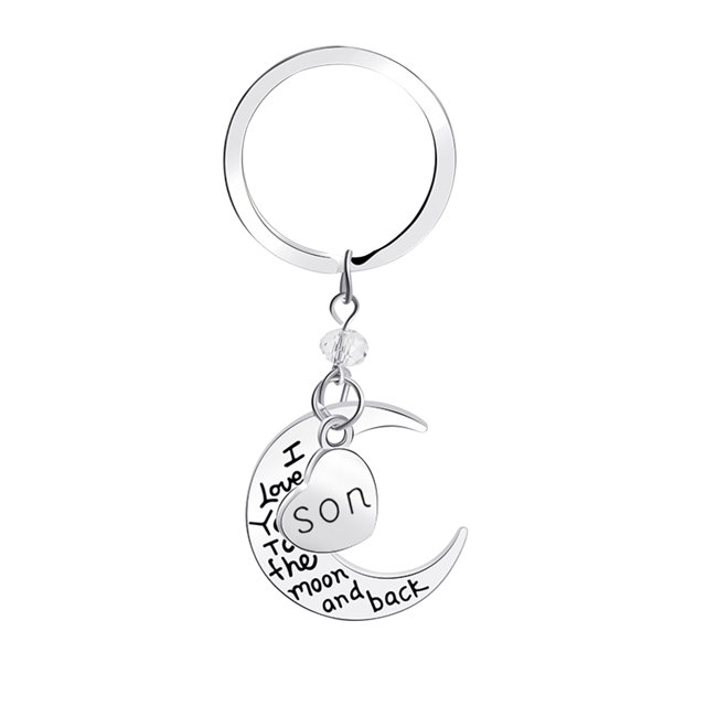 Key Chain Alloy Pendant Keyring Woman Key Holder Decor Key Ring Party Wedding Gift, D1002-Son