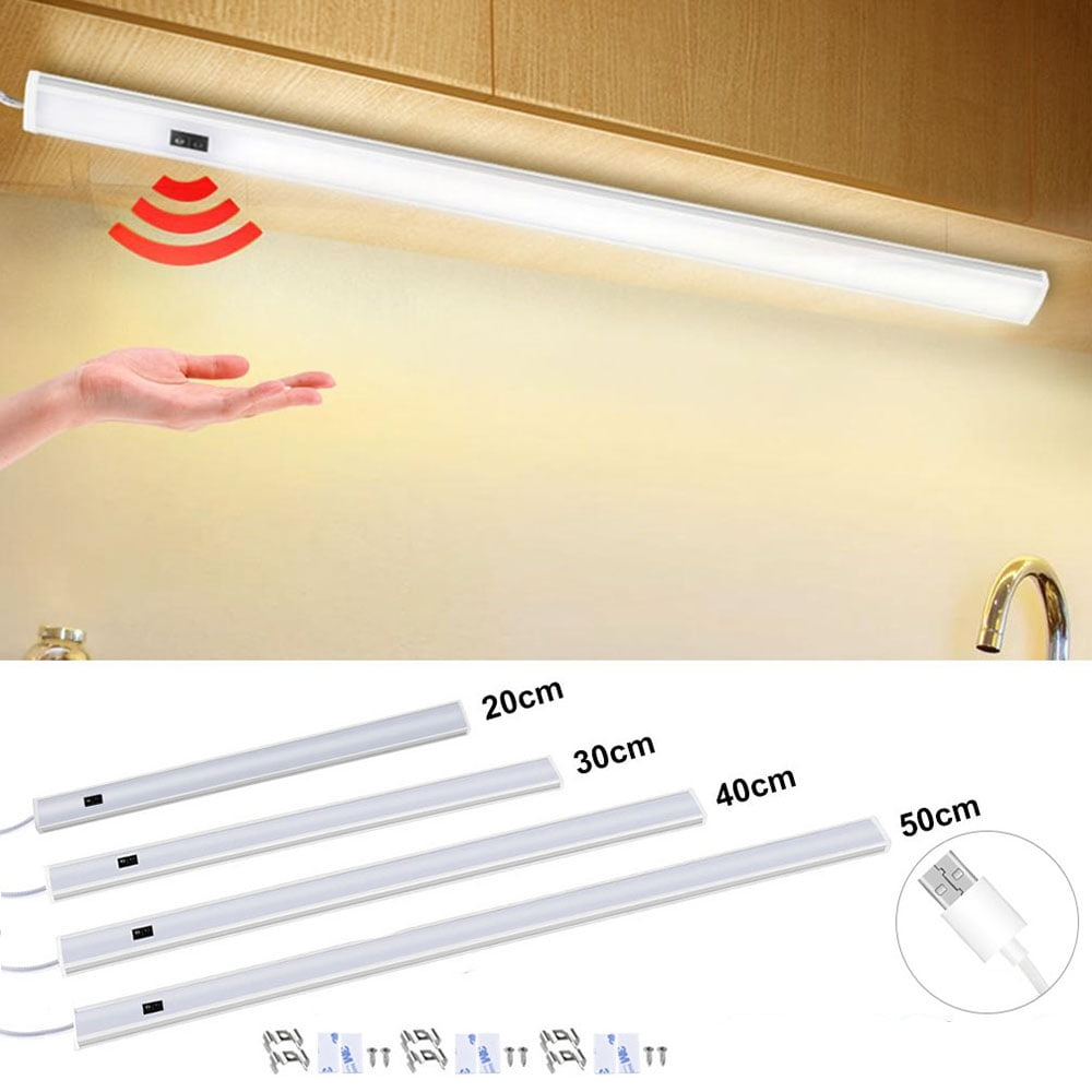50CM USB Power LED Under Cabinet Light Hand Sensor Kitchen Lighting Lamp DC5V 