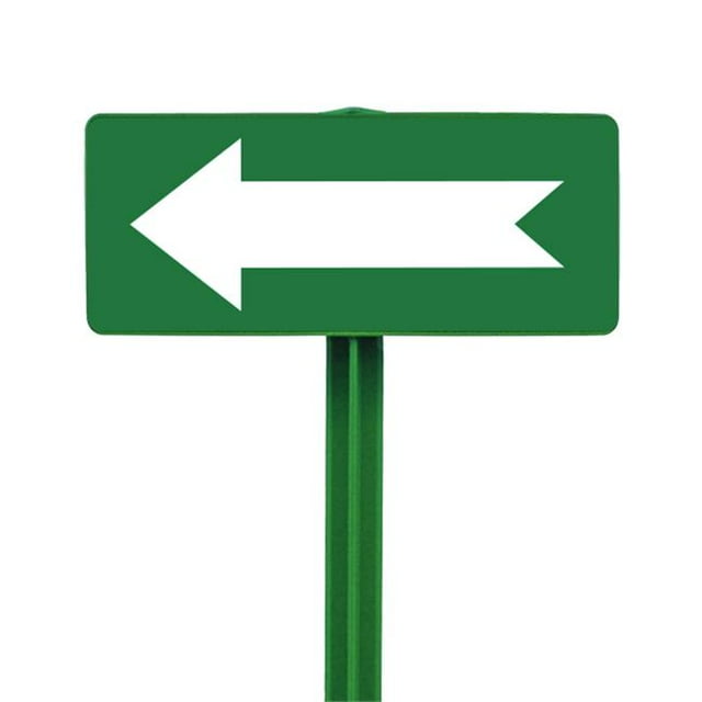 EverMark SSKT18-05 Golf Course Arrow Sign with Forest Green Stake Kit