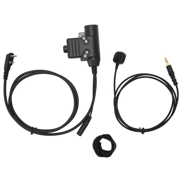Adaptador de auriculares militares, reemplazo de conector de auriculares portátil de voz clara, Push to Talk, para ICOM V8 V80 V82