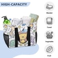 thumbnail image 5 of Large Hand-Held Storage Bag Kitchen Reusable Grocery Bags， Travel Tote Bags， Waterproof Tote，Laundry Bag，Beach Bag， Pool Bag Super Cute Cartoon Lion, 5 of 8