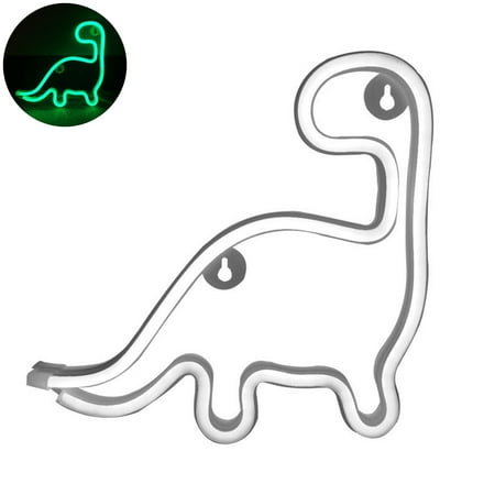 

Hloma Neon Light Eye-catching Dinosaur Shape LED Neon Sign Night Lamp Room Decoration Gift for Wedding