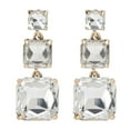 thumbnail image 1 of Aretes cuadrados geométricos exagerados LHCER Pendientes geométricos para fiestas navideas, 1 of 8