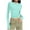 Light Blue, variant on Yaoyar Women's Casual Basic Crop Tops Slim Fit Long Sleeve Crew Neck Solid Color Fall Pullover Shirts Tight Tee