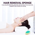 thumbnail image 2 of Popular Magic Painless Hair Removal Depilation Sponge Pad for Remove Facial Leg Arm Body Hair Removal Tool Epilator,1 x Drop Shape Hair Removal Sponge 1 x Heart Shape Hair Removal Sponge,Pink & Blue, 2 of 8