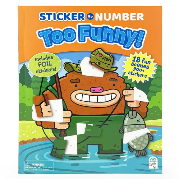 Sticker by Number Sticker by Number Too Funny! (Paperback)