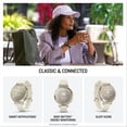 thumbnail image 4 of Garmin Lily 2® Active, Small and Stylish Smartwatch, Built-In GPS, Hidden Display, Patterned Lens, Up To 9 Days Battery Life, Lunar Gold with Bone Silicone Band, 4 of 5
