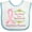 White and Blue, variant on Inktastic My Mom is a Survivor Breast Cancer Awareness Boys or Girls Baby Bib