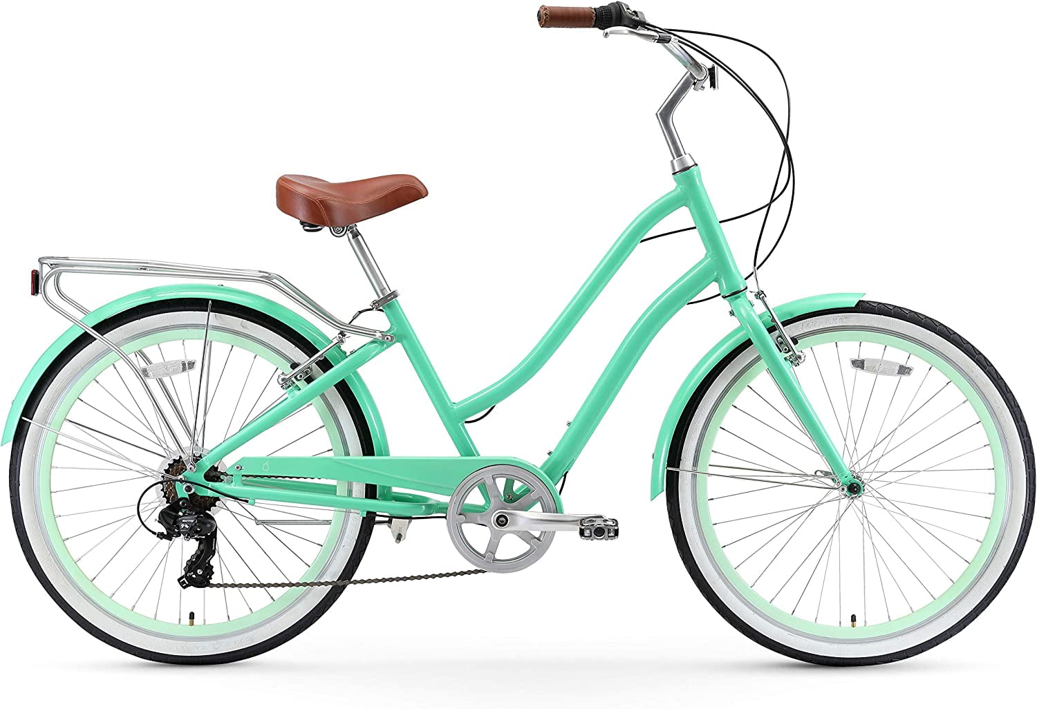 sixthreezero EVRYjourney Women s 7 Speed Step Through Hybrid