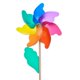 thumbnail image 1 of Molino de viento - Molino de viento Rainbow 12 - Resistente a los rayos UV y a la intemperie - Molino de viento: Ø12cm, Altura total: 29cm INCL. Varilla de soporte, 1 of 5