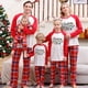 thumbnail image 3 of Conjunto de pijama navideño con estampado de Papá Noel, camiseta de manga larga y pantalones, ropa de estar por casa, pijamas navideños a juego para la familia, conjuntos de pijamas para la familia, 3 of 5