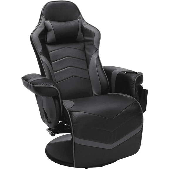 900 Racing Style Gaming Recliner, Reclining Gaming Chair, in Gray RSP 900 GRY