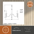 thumbnail image 6 of Hoyne 5 Light Crystal and Polished Nickel Candle Chandelier, 6 of 12