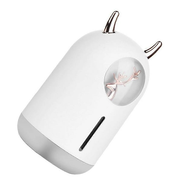 Mini Desk Humidifier Portable Small Humidifier For Sleeping And Learning White 600ml USB Power Supply 1Pack