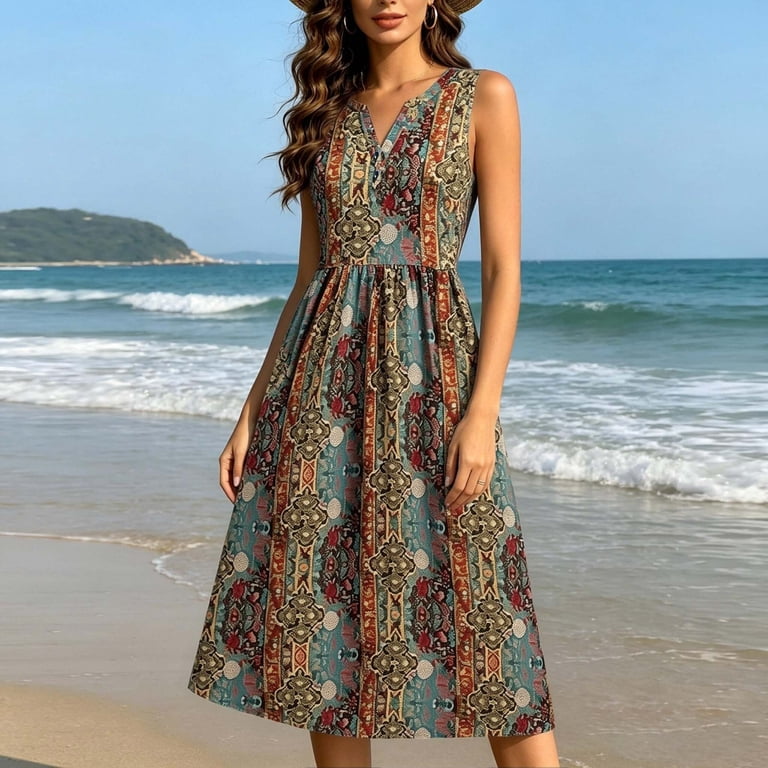 boat neck boho dress Buy Boat Neck Bohemian Dress