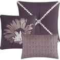 thumbnail image 2 of Lanco Kashi Floral 7 Piece Comforter Set, Purple, California King, Fill Polyester, Patchwork, 2 of 7
