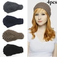 thumbnail image 1 of 4 Pcs Bandeau pour Femmes Mode Tricoté Cache-Oreilles Bande pour Cheveux Serre-Tête, 1 of 10