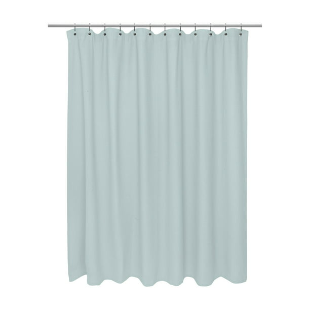 Cotton Waffle Weave Shower Curtain Spa, Waffle Shower Curtain Extra Long