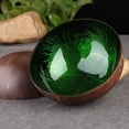 thumbnail image 2 of Natural Coconut Shell Bowl Storage Bowl Candy Container Nuts Holder (Pattern 4), 2 of 5