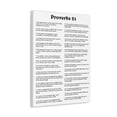 thumbnail image 4 of Scripture Walls Proverbs 21 Chapter White Bible Canvas Christian Wall Art Ready to Hang Unframed, 4 of 13