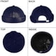 thumbnail image 4 of 4 Pieces Brimless Hat Docker Cap Retro Cotton No Brim Hat Adjustable Rolled Cuff Brimless Cap, 4 of 5