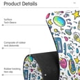 thumbnail image 4 of Yayeee Faucet Mat for Kitchen Sink 14.7" Diatomite Long Splash Guard Pad, Blue Doodle Pattern, 2 Pack, 4 of 7