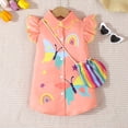 thumbnail image 2 of Little Kids Girl Summer Outfit Sleeveless Tied Flower Print Cami Tank Tops Elastic Pants Toddler 2Pcs Clothes Set Girls Summer Set 1-3 Years,12-18 Months, 2 of 9