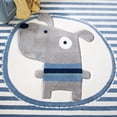 thumbnail image 6 of SAFAVIEH Carousel Kids Orpa The Dog Area Rug, Ivory/Blue, 2' x 3', 6 of 11