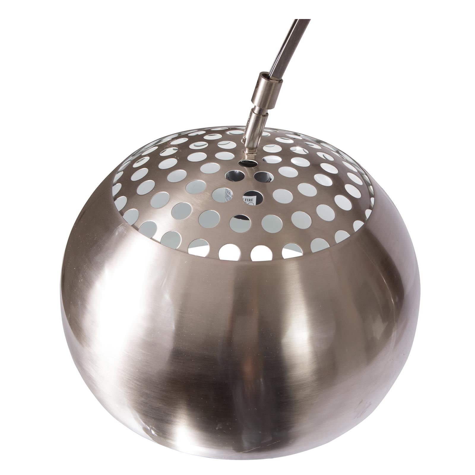 LeisureMod Arco Lamp with Marble Cube Base