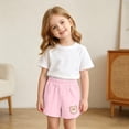 thumbnail image 5 of SROBPTY Toddler Girls Summer Shorts Solid Soft Breathable Pants for 6M-3Y, 5 of 5