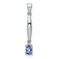 thumbnail image 1 of FB Jewels 14K White Gold Diamond and Tanzanite Pendant, 1 of 4