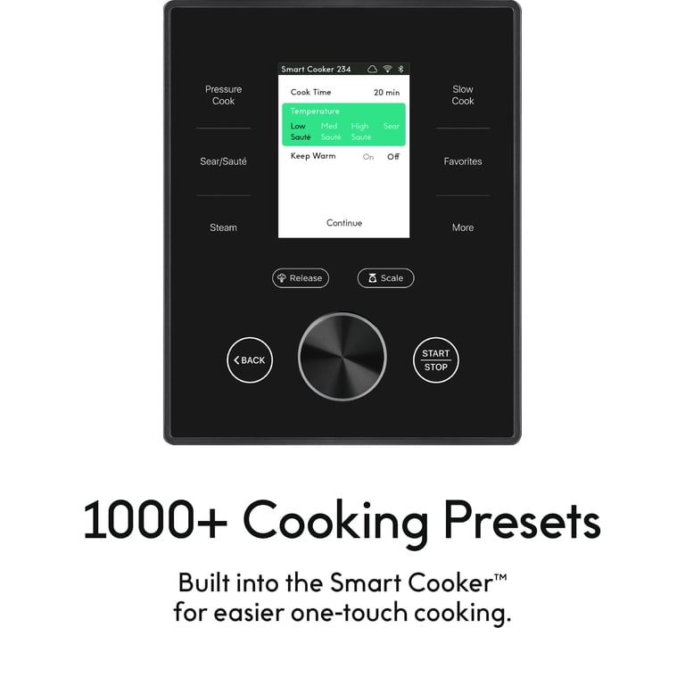 CHEF iQ Smart Cooker 10-Function with Built-in Scale, Black photo 4