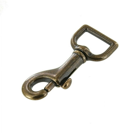 3010 Antique Brass, Swivel Bolt Snap, Solid Brass, 3/4"
