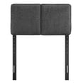 thumbnail image 3 of Lindee Boucle Fabric Twin Headboard in Slate, 3 of 8