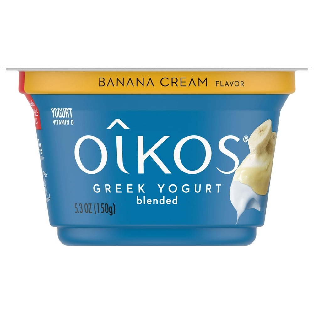 Oikos Whole Milk Banana Cream Greek Yogurt, 5.3 Oz.