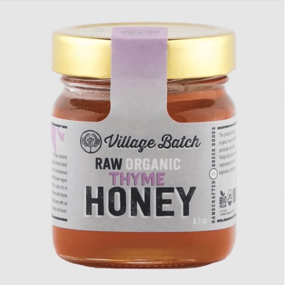 Raw Organic Thyme Honey 8.5oz Jar